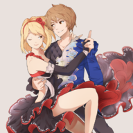 artist:memo colored dancing djeeta gran granblue_fantasy tagme // 1200x1200 // 1.1MB