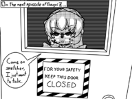 1girl artist:marielx door mabinogi maid monochrome shaded_face text // 798x598 // 105KB