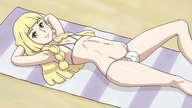 1boy artist:sufan beach bikini blonde_hair bulge green_eyes lillie looking_at_viewer pokemon pokemon_sm rule_63 trap // 1920x1080 // 856KB