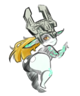 1girl artist:unknown ass midna the_legend_of_zelda twilight_princess // 1288x1542 // 829KB