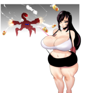 1girl artist:rider final_fantasy huge_breasts missile robot thick // 1308x1380 // 716KB