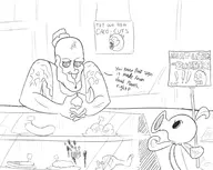 1boy artist:scorndude cacodemon doom peashooter plants_vs_zombies scorn scorn_guy text // 1876x1496 // 301KB