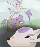 artist:macromin building city colored featureless_crotch macro micro Mienshao pokemon sitting size_difference snout // 1302x1533 // 850KB