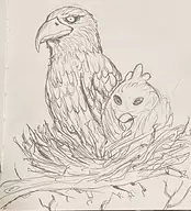 artist:bad-draw eagle snipe spiral_knights traditional_medium // 2936x3238 // 1.8MB