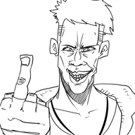 artist:shimetsukage dante devil_may_cry dmc donte fuck_you middle_finger // 500x500 // 94KB