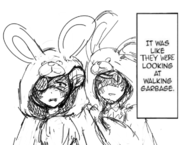 artist:triggerdex caroline costume easter joke_delivery justine parody persona_(series) persona_5 shin_megami_tensei // 724x546 // 220KB