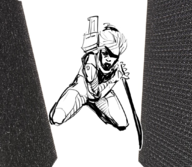 artist:borvar metal_gear_rising metal_gear_solid parody raiden revengeance velcro // 1087x947 // 1.0MB