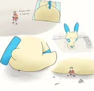 artist:macromin brat butt_crush butt_slam colored macro micro minun pokemon pov pov_ass sitting_on_someone size_difference trainer // 1640x1600 // 1.1MB