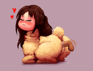 1boy 1girl alpaca animal anus artist:outta_sync blush brown_hair colored eyes eyes_closed heart idolm@ster lip_bite penus pussy sex sweat tesitcles uzuki_shimamura uzupaka wink // 1100x841 // 372KB