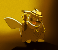 artist:blysill cigar cigarette colored detective detective_pikachu fedora gun noir pikachu pokemon pose revolver trench_coat // 1138x983 // 1.2MB