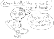 1girl artist:unknown dandy's_world innuendo monochrome scraps sketch tagme tail text // 1151x840 // 48KB