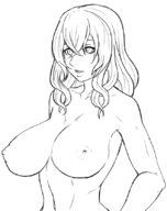 1girl artist:novam bloodstained bloodstained_ritual_of_the_night breasts huge_breasts miriam topless // 660x836 // 180KB