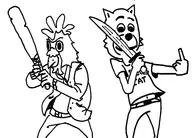 artist:skai cool_cat crossover hotline_miami jacket middle_finger richard // 2496x1792 // 461KB