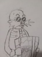 1boy colored cup dr._eggman dr._robotnik mustache parody sonic_(series) sonic_the_hedgehog traditional_medium // 1932x2576 // 3.1MB