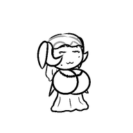 1girl artist:waitingforgames bonita_zako huge_breasts stretch_panic tagme // 500x500 // 5.9KB