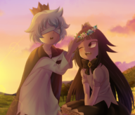 1boy 1girl artist:kelkilou blind_prince liar_princess the_liar_princess_and_the_blind_prince // 2125x1812 // 2.4MB