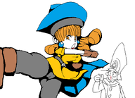 1boy 1girl alena artist:chrisfantasy dragon_quest kick kiryl mspaint // 1028x744 // 16KB