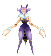 1girl colored crab darkstalkers parody q-bee wut // 2085x2289 // 1.1MB