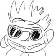 1boy artist:unknown guy_fieri kirby kirby_(series) sunglasses // 980x1016 // 281KB
