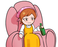 1girl artist:unknown cooking_mama_(series) drinking mama // 2835x2316 // 1.3MB