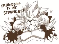 2girls cirno leo lineart red_earth redearth sword text touhou // 861x646 // 317KB