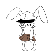 1girl anthro artist:unknown bunny hat jenny_jeungman skirt sweat uncomfortable // 3000x3000 // 112KB