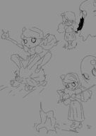 1girl artist:skeezicks don't_starve sketch wendy // 2480x3508 // 309KB