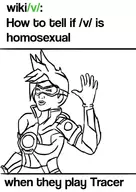 1girl goggles overwatch parody short_hair sketch text tracer // 500x705 // 130KB