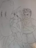 1boy 1girl abs celeste crossover crying little_mac madeline midriff parody punch punch-out!! sandbag spats super_smash_bros tears tomboy traditional_medium // 750x1000 // 433KB