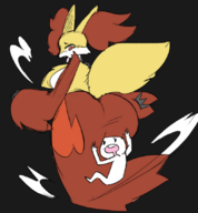 artist:unknown ass colored colorist:miqotefag delphox furry pokemon third-party_coloring // 780x842 // 301KB