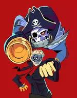 captain_kidd colored looking_at_viewer persona persona_(series) persona_5 ryuji_sakamoto shin_megami_tensei skull // 1378x1762 // 1.3MB