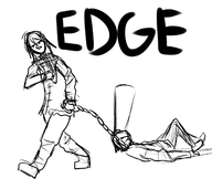 2boys angry chain danganronpa danganronpa_v3_killing_harmony kokichi_oma short_hair shuichi_saihara sketch text // 1653x1472 // 555KB