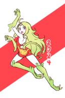 1girl artist:evilvileveil blonde_hair dragon_girl fire_emblem long_hair nowi purple_eyes qipao tail // 839x1249 // 320KB