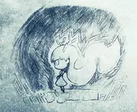 1girl artist:inawon chibi htol#niq htol#niq_hotaru_no_nikki long_hair mion the_firefly_diary traditional_medium // 1500x1229 // 1012KB