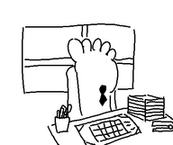 artist:binary desk foot joke_delivery tie working // 415x347 // 9.6KB
