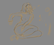 1girl drakengard drakengard_3 one short_hair sketch sweater wip // 540x450 // 100KB