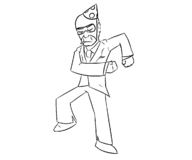 1boy animated artist:mapache cigarette dancing eyes_closed gif hat party_hat smoking spy team_fortress_2 // 1200x1000 // 23KB
