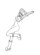 1girl artist:unknown bottomless gum jet_set_radio // 1200x1650 // 211KB