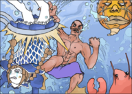 1boy 1girl artist:unknown basketball charles_barkley wadanohara wadanohara_and_the_great_blue_sea // 845x603 // 781KB