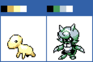 arm_up artist:unknown bug evolotto fang fangs gameboy gameboy_color hair horns kaburion karratarch mischievous naughty_face pokemon pokemon_teraleak sprite // 345x231 // 1.1KB