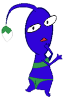artist:unknown bikini blue_pikmin pikmin pikmin_(species) // 620x948 // 11KB