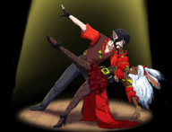 1boy 1girl dancing dark_skin duo final_fantasy final_fantasy_xiv player_character tango viera warrior_of_light // 1965x1500 // 2.3MB