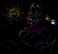 1girl artist:wapcum ass breasts cloud dazzi huge_ass palworld sitting smile smiling sun thick_thighs // 1006x941 // 52KB