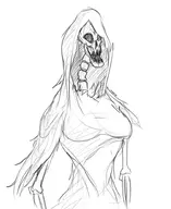 1girl ape_skull dark_souls ghost huge_breasts // 754x923 // 192KB