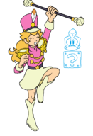 1girl arm_up artist:unknown baton boots colored eyes_closed high_heel_boots high_heels marching_band_uniform princess_peach raised_leg super_mario // 544x798 // 23KB