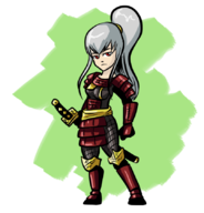 artist:anaugi colored samurai selvaria selvaria_bles valkyria_chronicles // 804x841 // 233KB