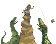 artist:borvar colored dinosaur marine orion__prelude rock // 1585x1235 // 1011KB