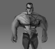 1boy buff metal_gear_rising metal_gear_solid monochrome shades steven_armstrong sunglasses // 1800x1600 // 789KB