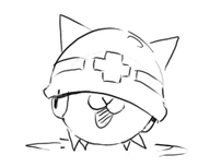 battle_cats crossover fusion mega_man_(series) met monochrome mothes // 256x204 // 14KB
