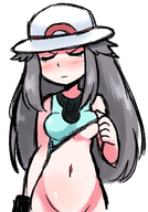 artist:aipiepo embarrassed flashing green groin midriff pokemon shirt_lift underboob // 350x500 // 153KB